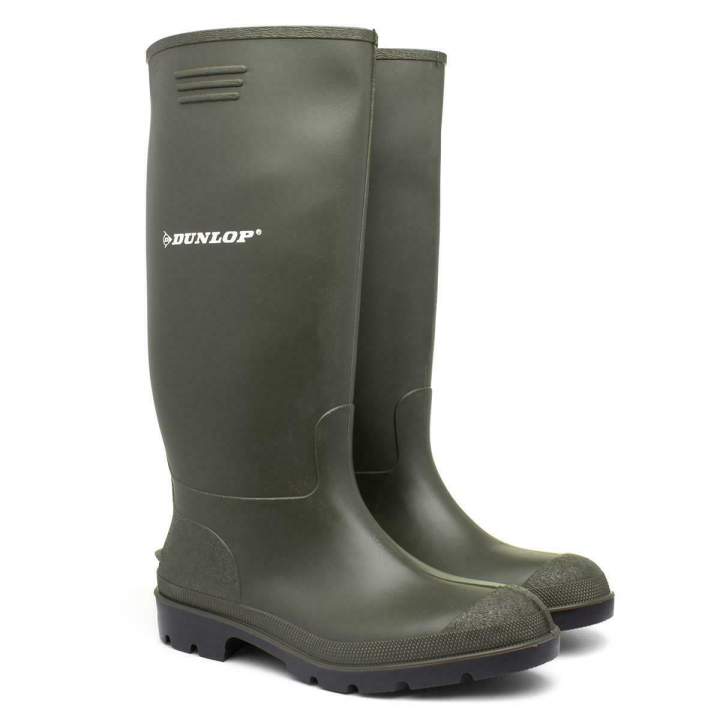 Dunlop Unisex Green Wellington Boots