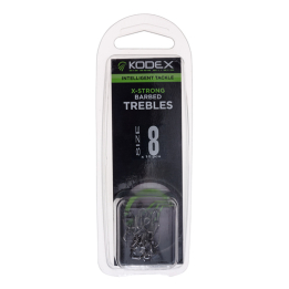 Kodex X-Strong Barbed Trebles 3 Sizes