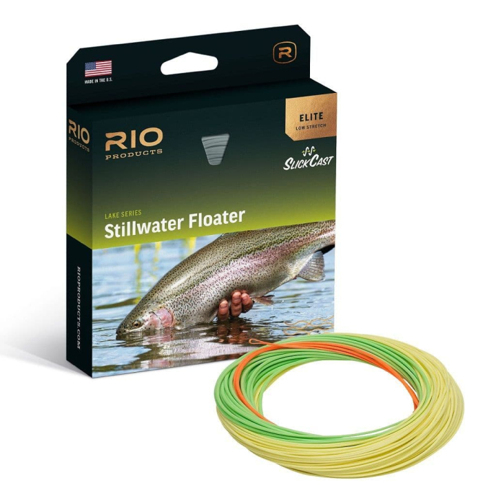 Rio Elite Stillwater Floater Fly Line - Orange/Green/Yellow