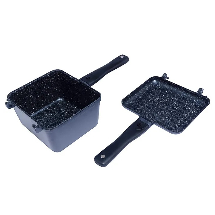 RidgeMonkey Connect Deep Pan & Griddle Granite Edition