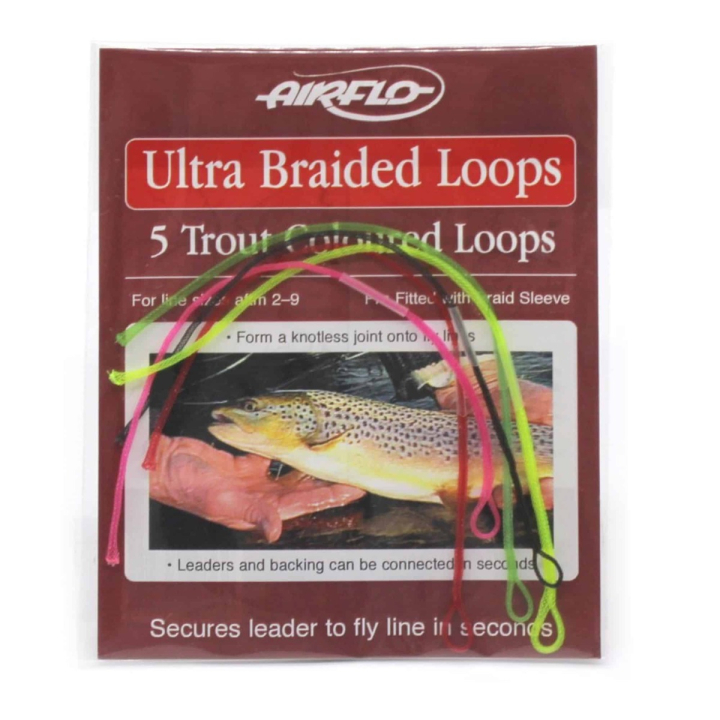 Airflo Ultra Braided Loops - 5 Trout Coloured (2-9#)