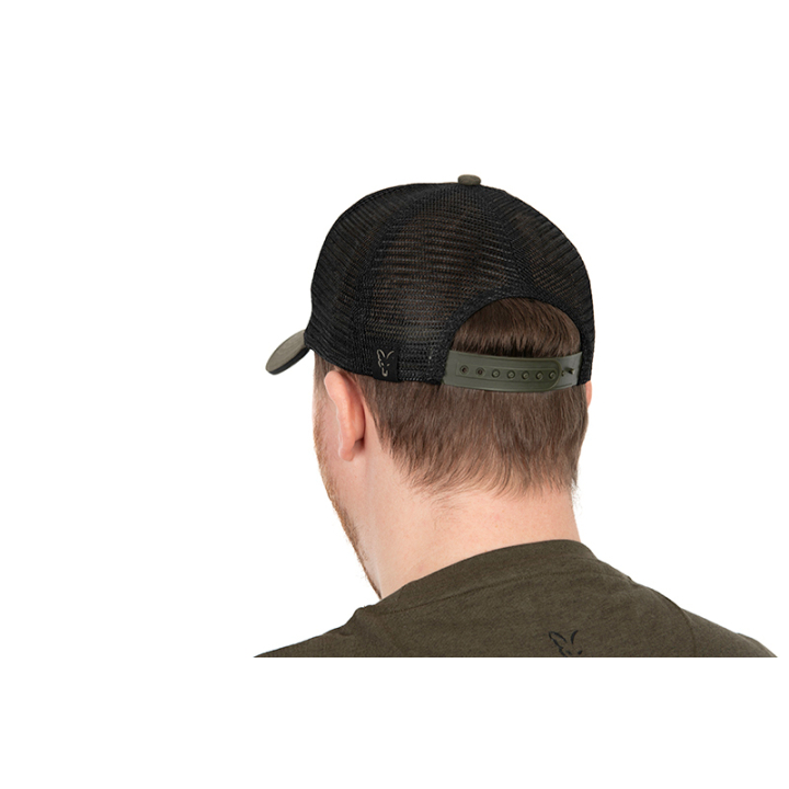 Fox Collection Green & Black Trucker Fishing Cap
