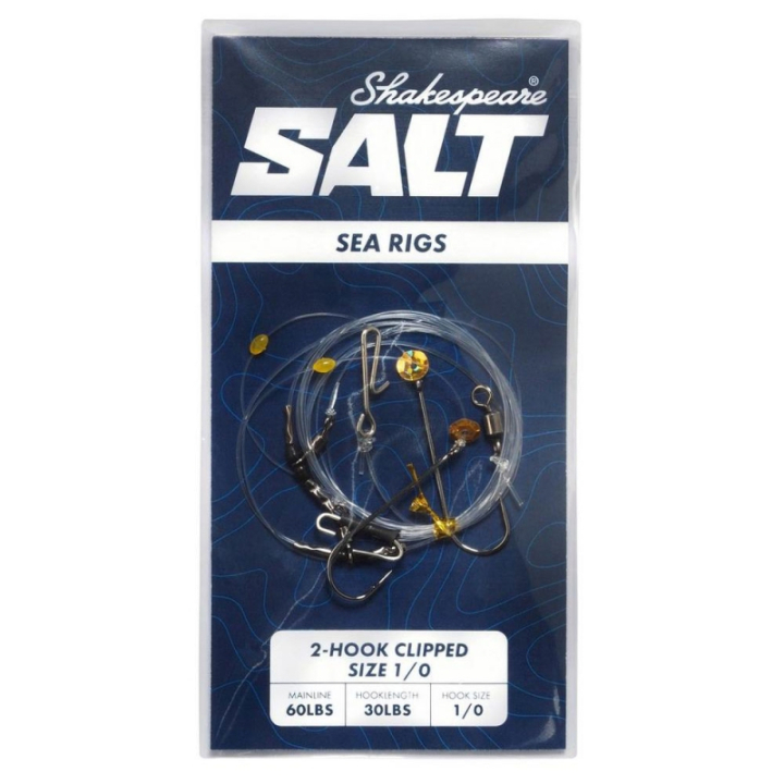Shakespeare Salt 2 Hook Clipped Rig