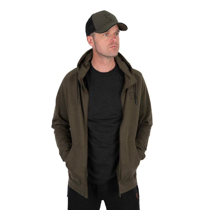 Fox Collection Lightweight Hoodie Green & Black