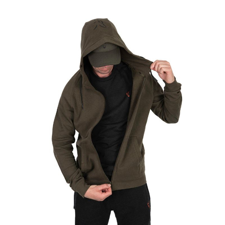 Fox Collection Lightweight Hoodie Green & Black