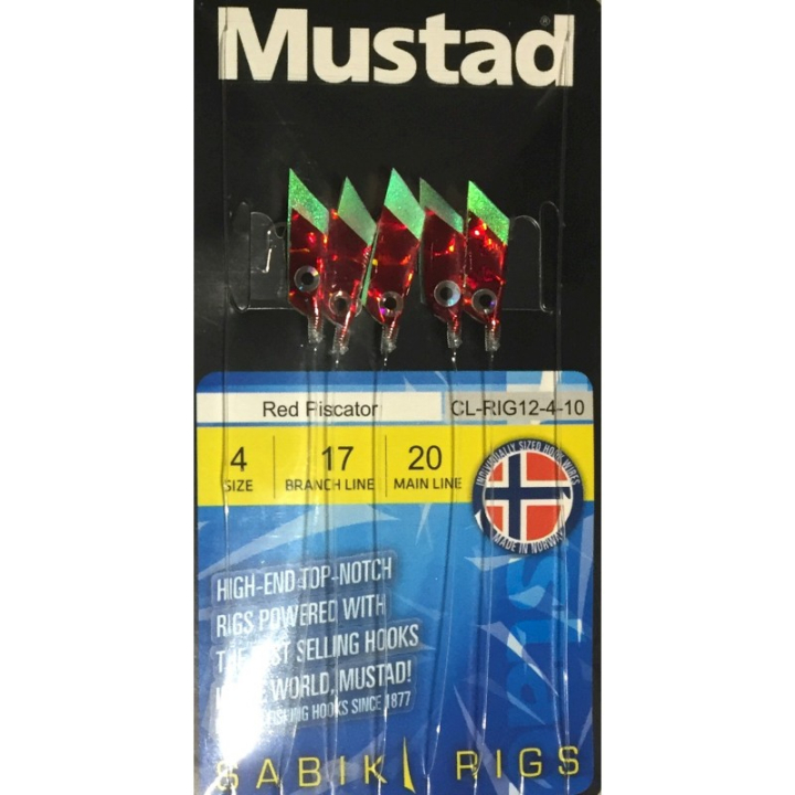 Mustad Red Piscator Sabiki Rig