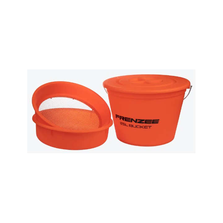 Frenzee FXT Groundbait Bucket/Riddle Set 25L