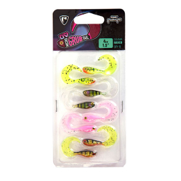 Fox Rage Ultra UV Micro Grub Tail 4cm Mixed NMC