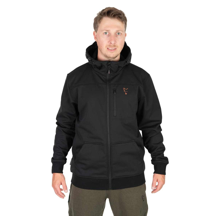 Fox Collection Soft Shell Jacket Black & Orange