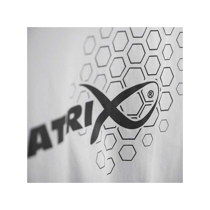 Matrix White Hex Print T-Shirt