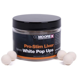 CC Moore Pro Stim Liver Pop-ups - White 14mm