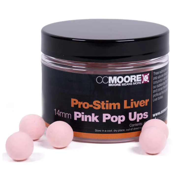 CC Moore Pro Stim Liver Pop-ups - Pink 14mm