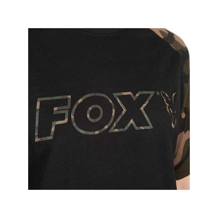 Fox Black/Camo Outline T-Shirt