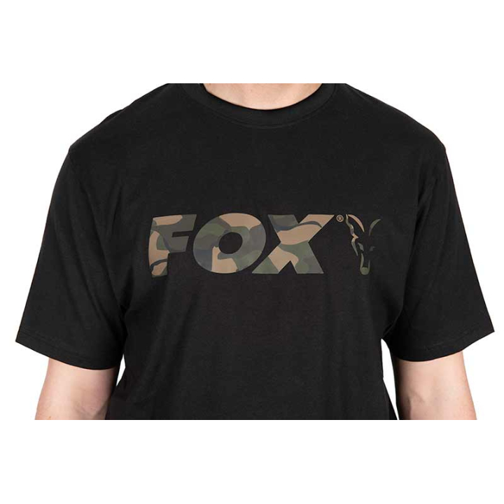 Fox Camo Logo Black T-Shirt