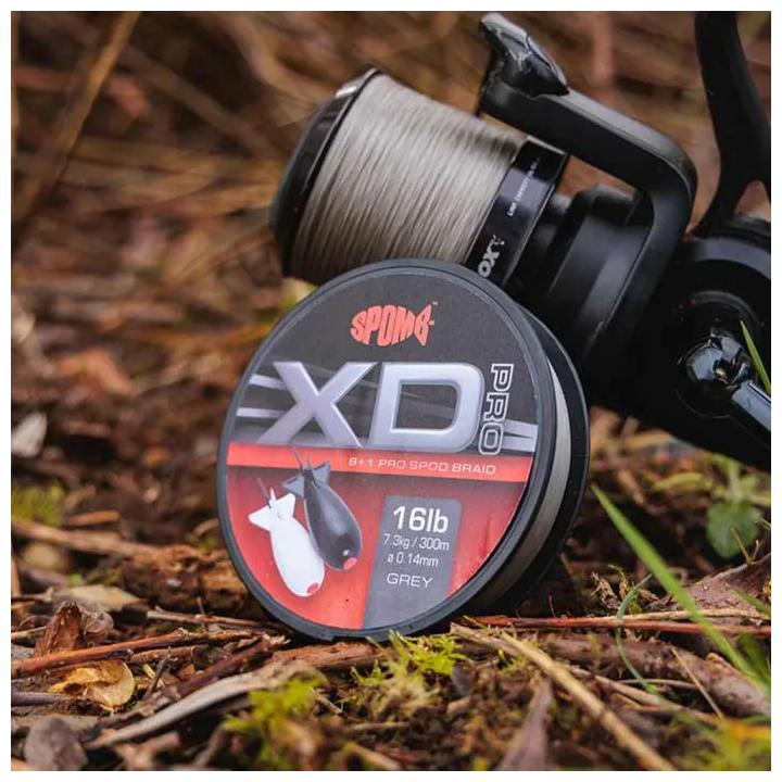 Fox Spomb - XD Pro Braid Grey 0.14mm - 16lbs