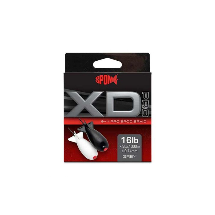 Fox Spomb - XD Pro Braid Grey 0.14mm - 16lbs