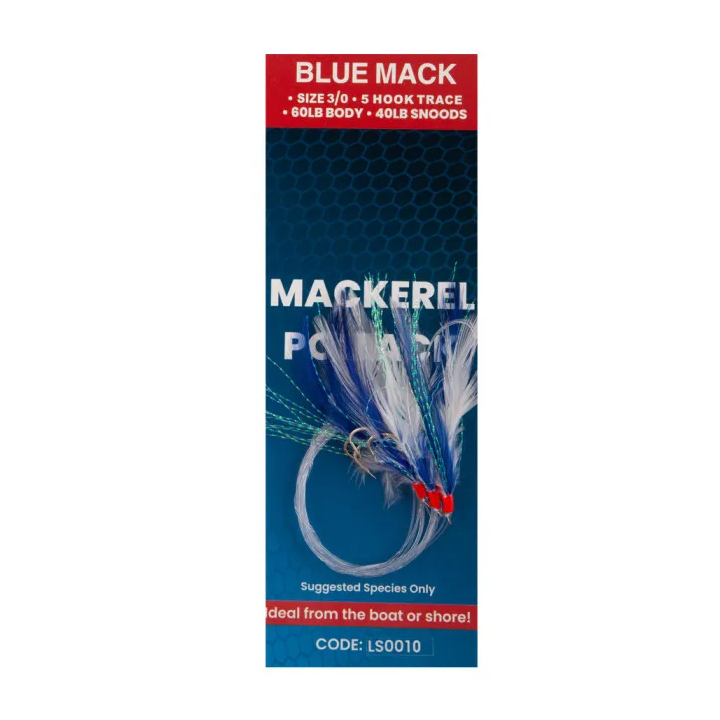Sonik 5 Hook Blue Mack Fishing Attractor Trace Size 3/0