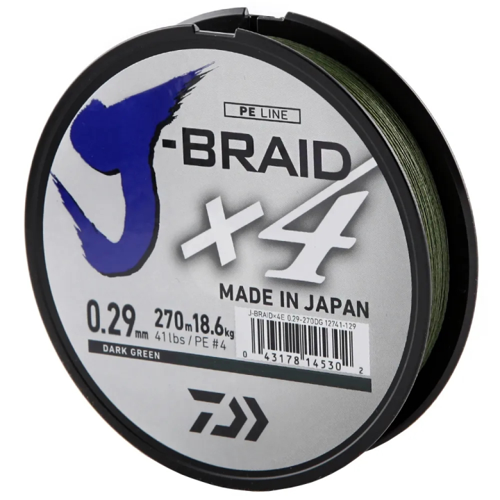 Daiwa J-Braid X4 Dark Green