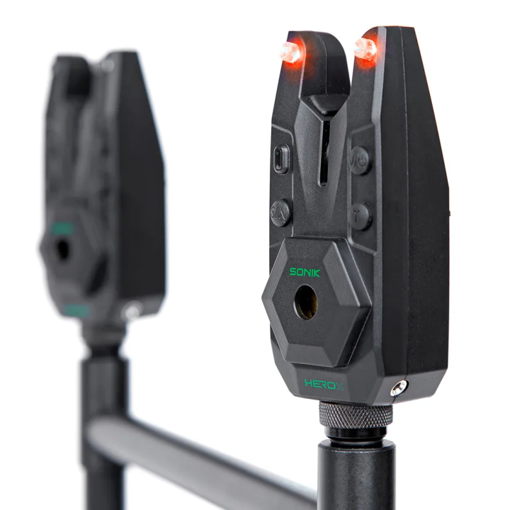 Sonik Herox Bite Alarm Set + Bivvy Lamp