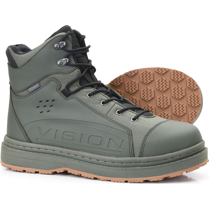 Vision Koski Gummi 2.0 Green Wading Boots