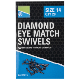 Preston Innovations Diamond Eye Match Swivels - Size 12