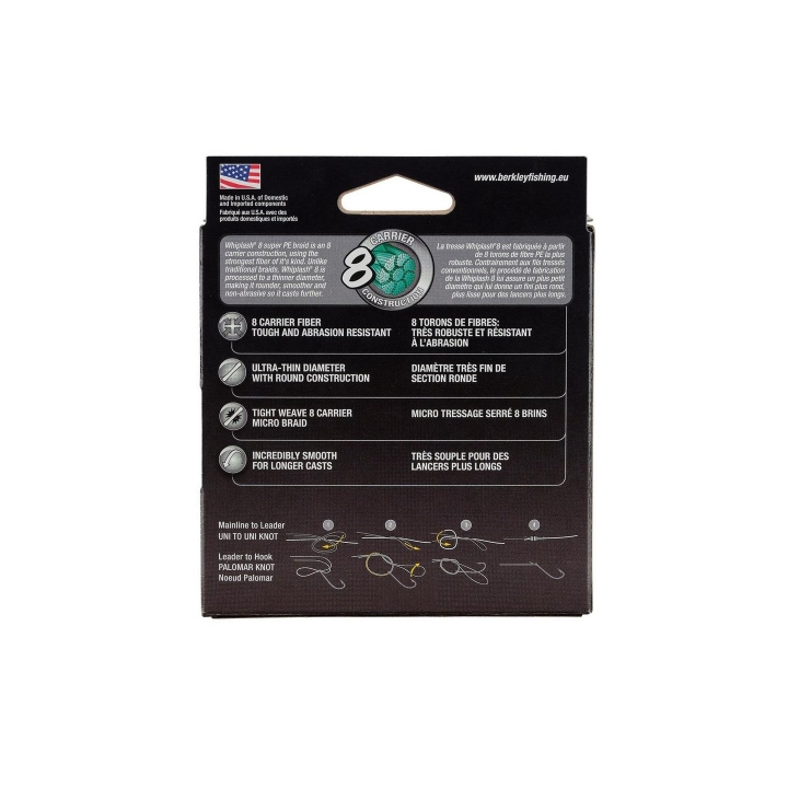 Berkley Whiplash 8 Braid Green 150m