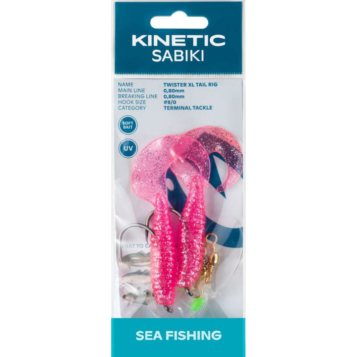 Kinetic Sabiki Twister XL Tail 8/0