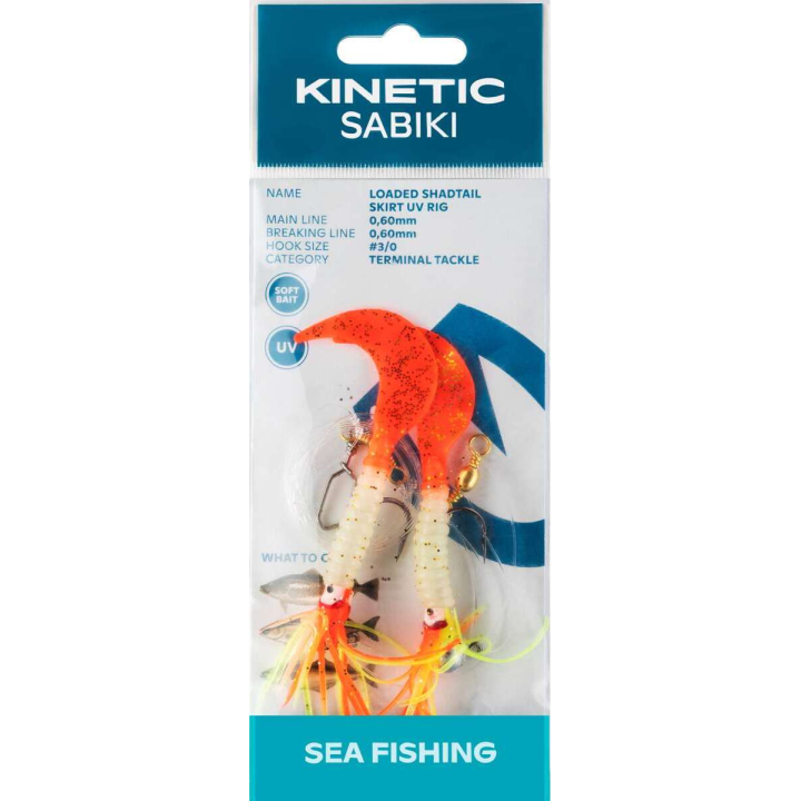 Kinetic Sabiki Loaded Shadtail Skirt UV