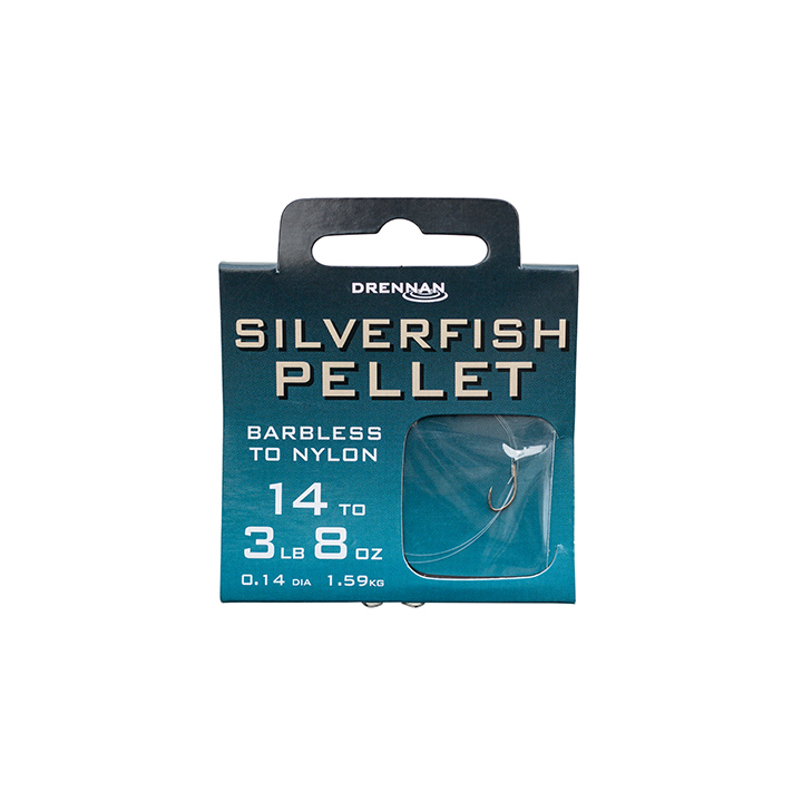 Drennan Barbless Silverfish Pellet Hooks To Nylon