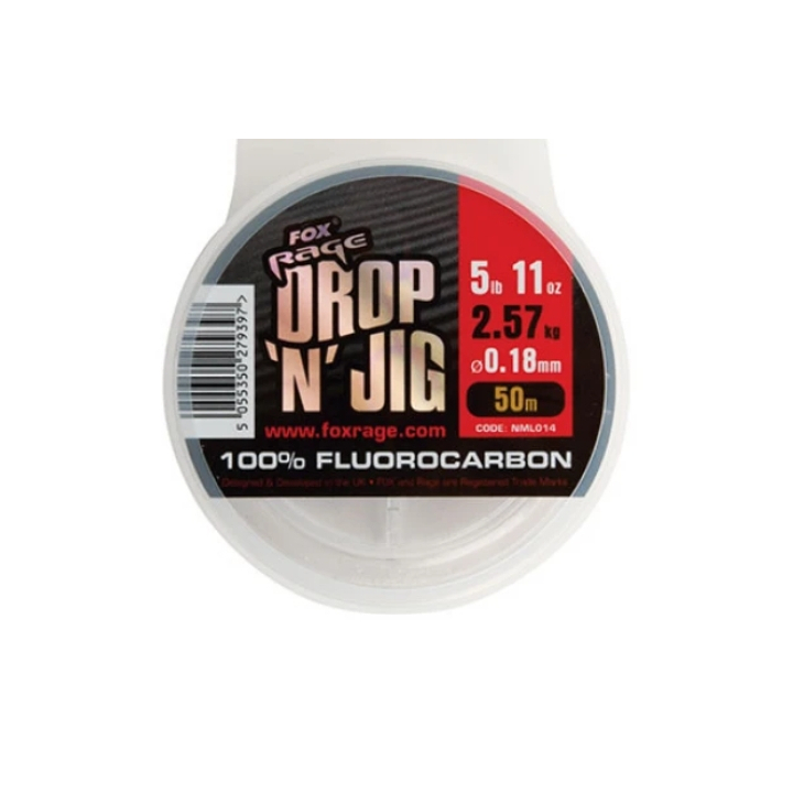 Fox Rage Drop & Jig Fluorocarbon 0.18mm 50m