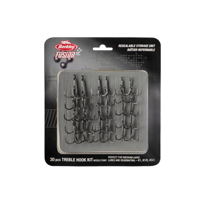 Berkley Fusion19 Treble Hook Kit 30pcs