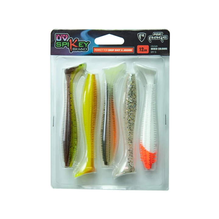 Fox Rage Ultra UV Spikey Shad 12 cm (Mixed Colours)