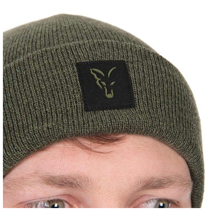 Fox Collection Beanie Hat - Green / Black