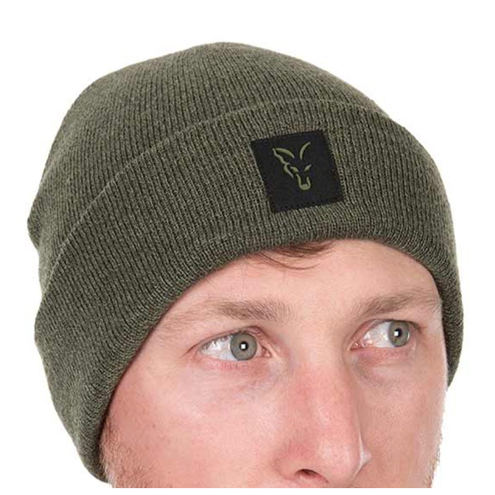 Fox Collection Beanie Hat - Green / Black