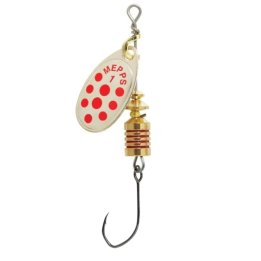 Mepps Aglia Decoree Micro Barb Single Hook - Gold/Red