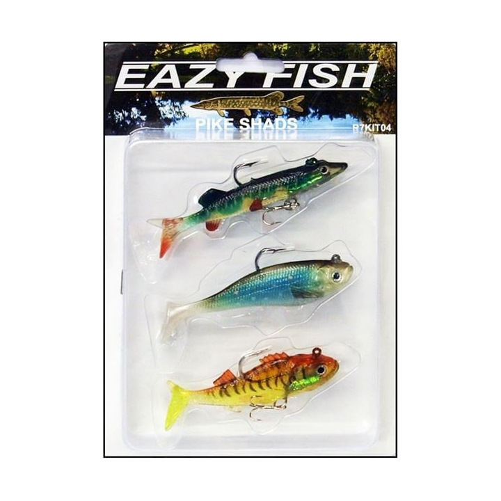 Eazy Fish Pike Shad Lure Pack