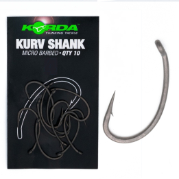 Korda Kurv Shank Micro Barbed Hooks - Size 8