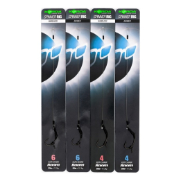 Korda Ready Tied Spinner Rig Kurv Shank - Size 6 Barbless