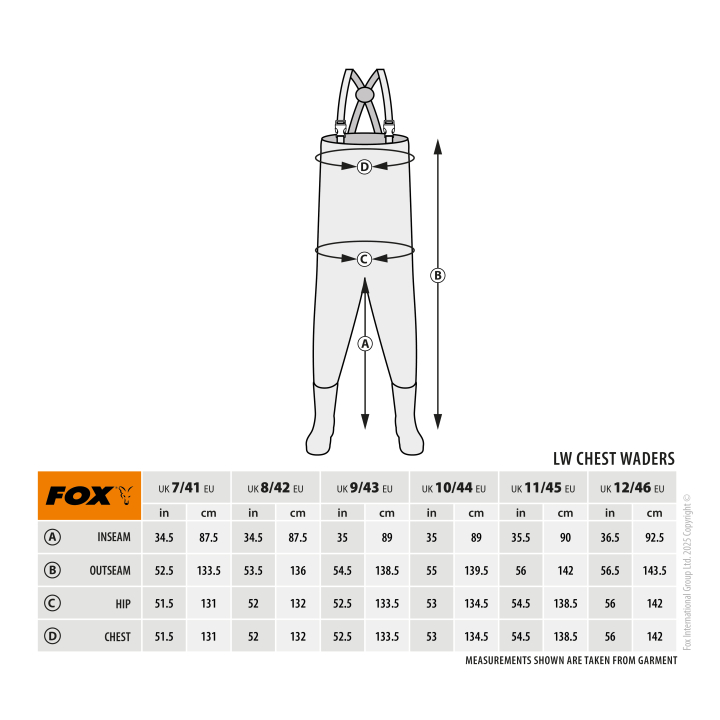 Fox Light Weight Chest Waders Camo
