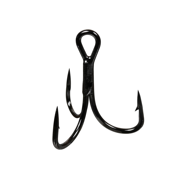 Owner 2X Strong Treble Black Chrome Hooks (ST-46BC) - Size 2
