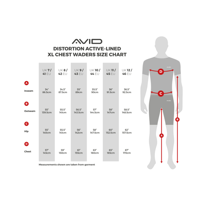 Avid Distortion Active-Lined XL Chest Waders