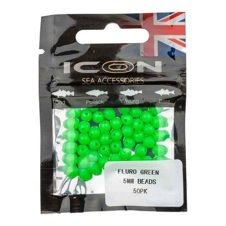 Leeda Icon Black Beads 5mm