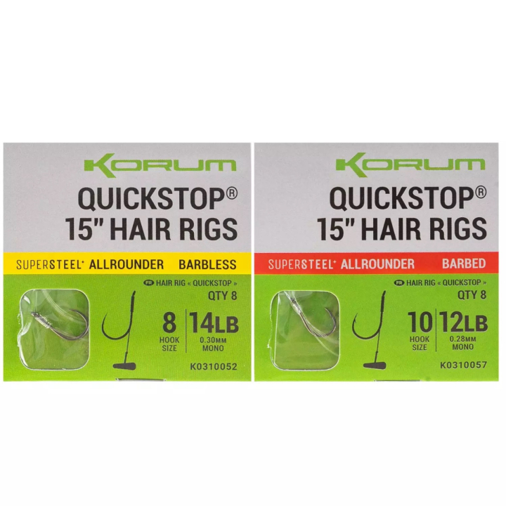Korum Big Fish 15\" Quickstop Hair Rigs