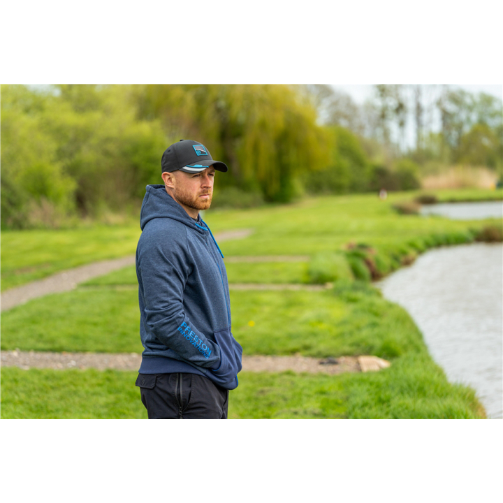 Preston Innovations Navy Tide Zip Hoodie