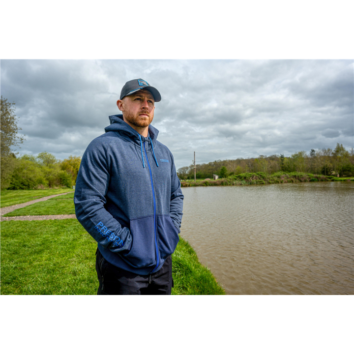 Preston Innovations Navy Tide Zip Hoodie