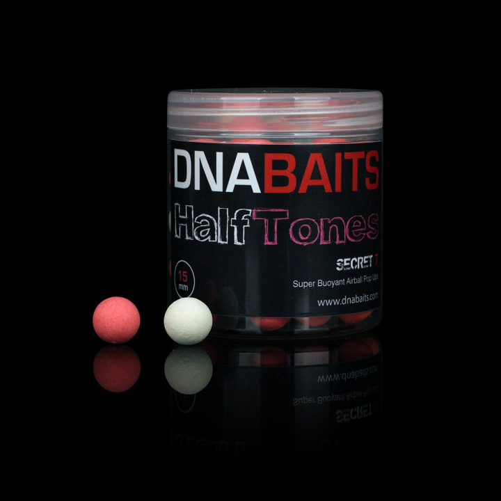 DNA Baits Half Tones Secret 7 Super Buoyant Airball Pop Ups 15mm