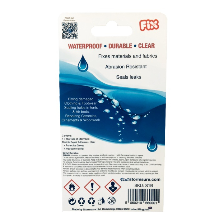 Stormsure Flexible Repair Adhesive 15g Clear