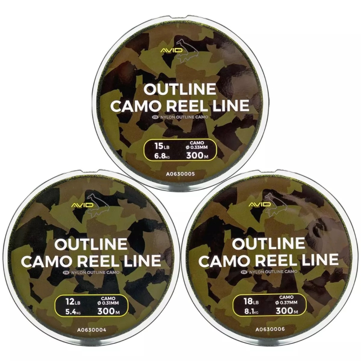 Avid Carp Outline Camo Reel Line