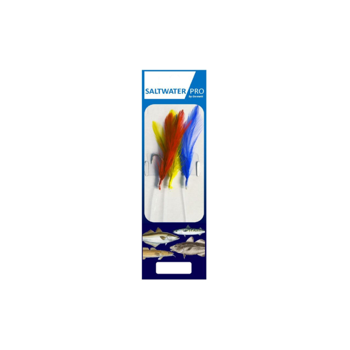 Dennett Saltwater Pro 3 Hook Coloured Feather Rigs