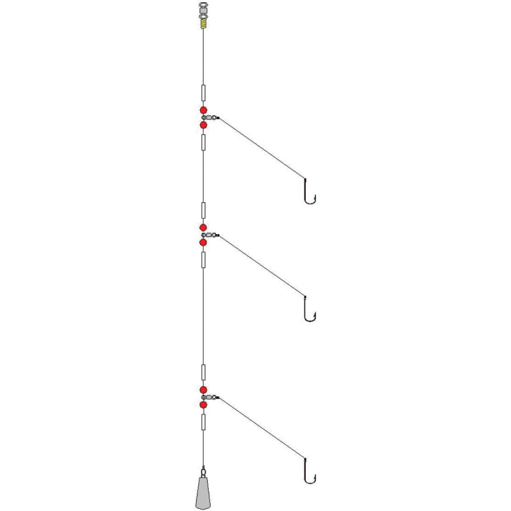 Shakespeare Three Hook Flapper Rig
